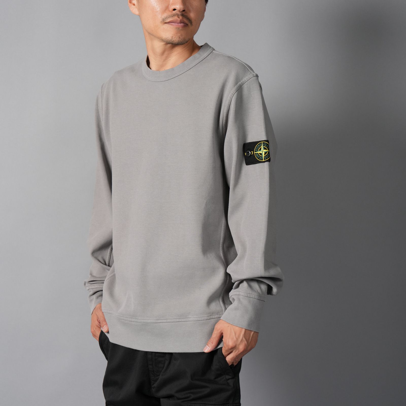 6100017 / ORGANIC COTTON INTERLOCK  / クルーネックスウェット (グレー)