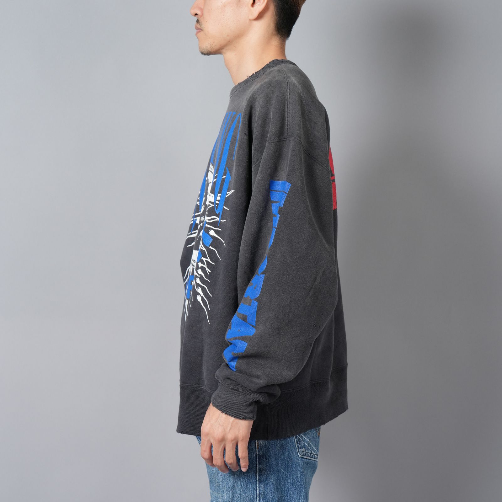 【ラスト1点】【限定】SM-YS1-0000-C36 / KK_CRW SWT / NOTHNG IMP / BK / スウェット・トレーナー (ブラック)