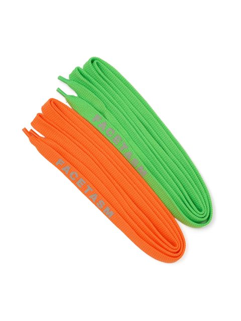 【ラスト1点】 SHOE LACE BELT / シューレースベルト  (グリーン x オレンジ) ABH-AC-U02 FACETASM