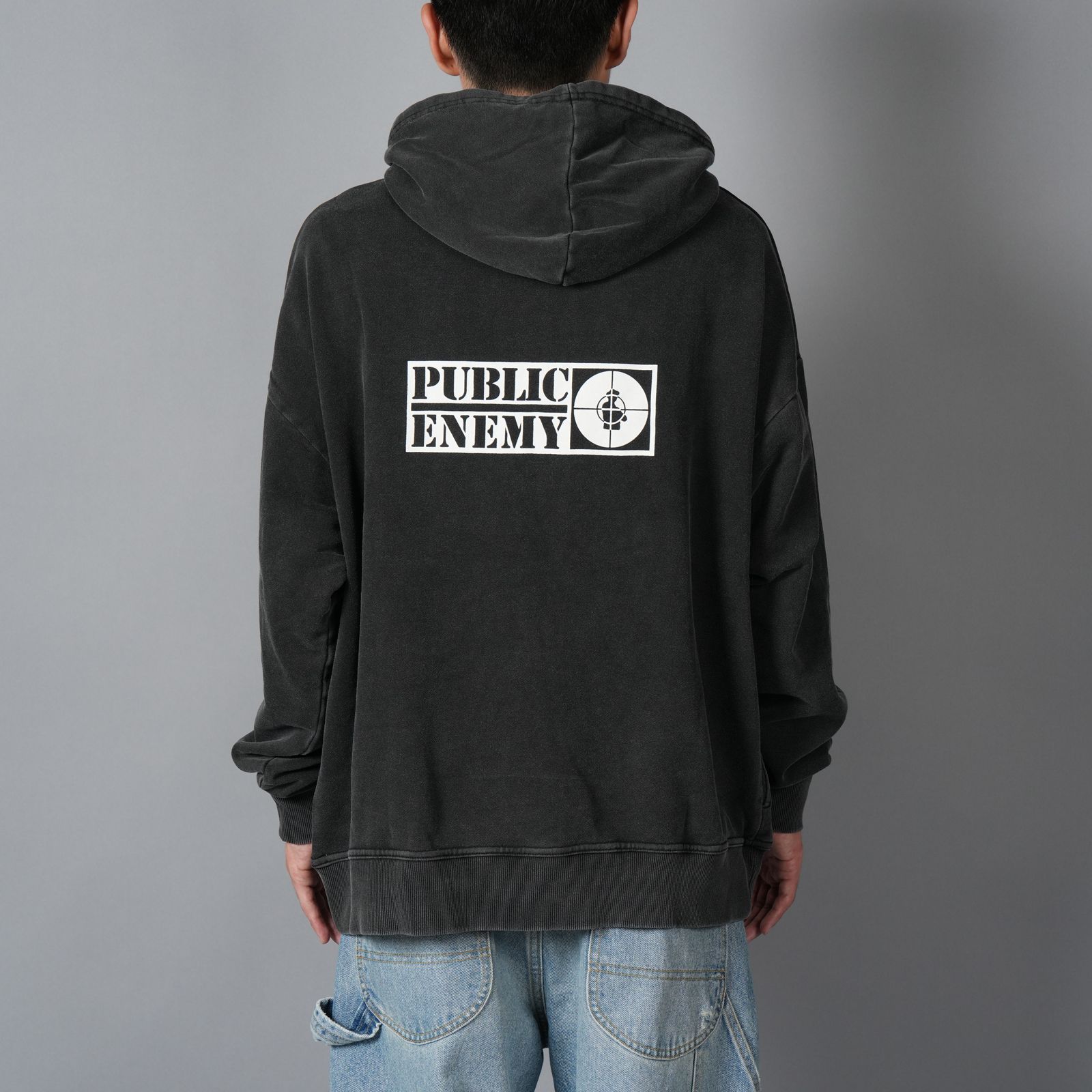 UM25AW-18 / PUBLIC ENEMY / パブリックエネミー / プルオーバフーディー(ブラック)