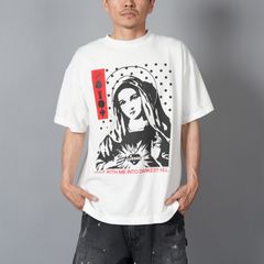 【ラスト1点】[コラボ]SM-HR1-0000-C17 / KK_SS TEE / MARIA / WHITE /  Tシャツ (ホワイト)