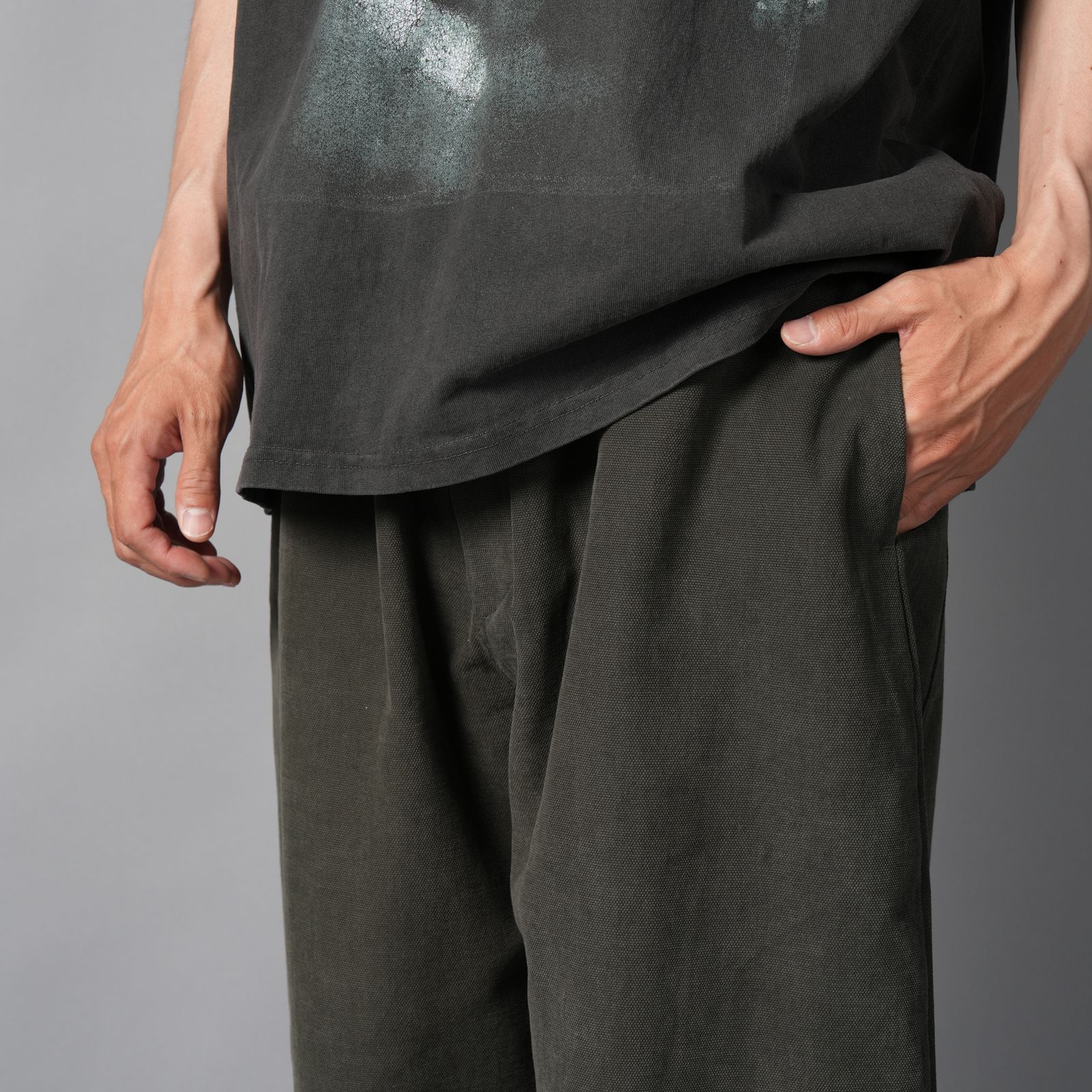 SAGYO PANT  / ワイドパンツ (タイム)