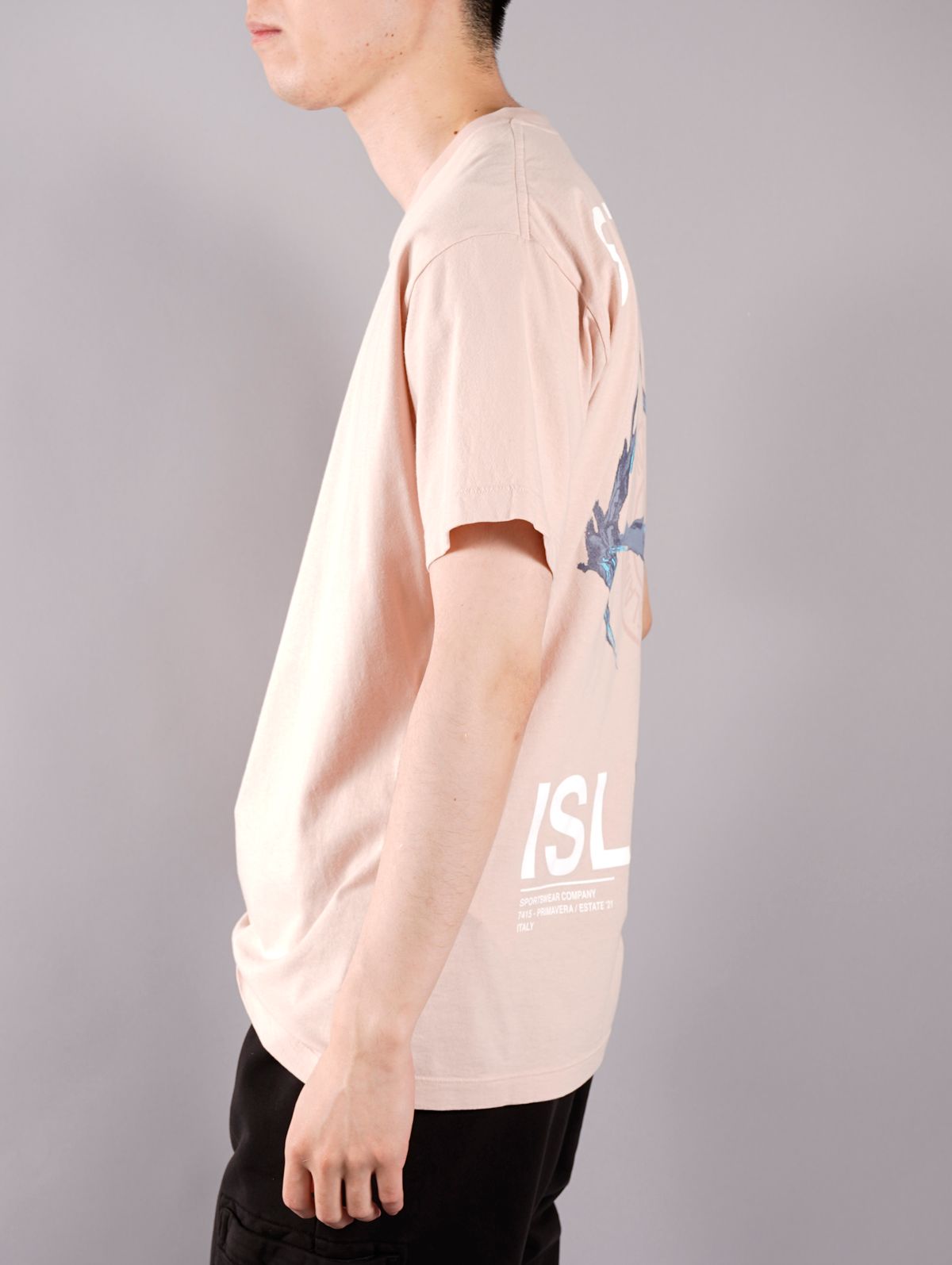 【ラスト1点】MARBLE THREE / プリント Tシャツ / ピンク