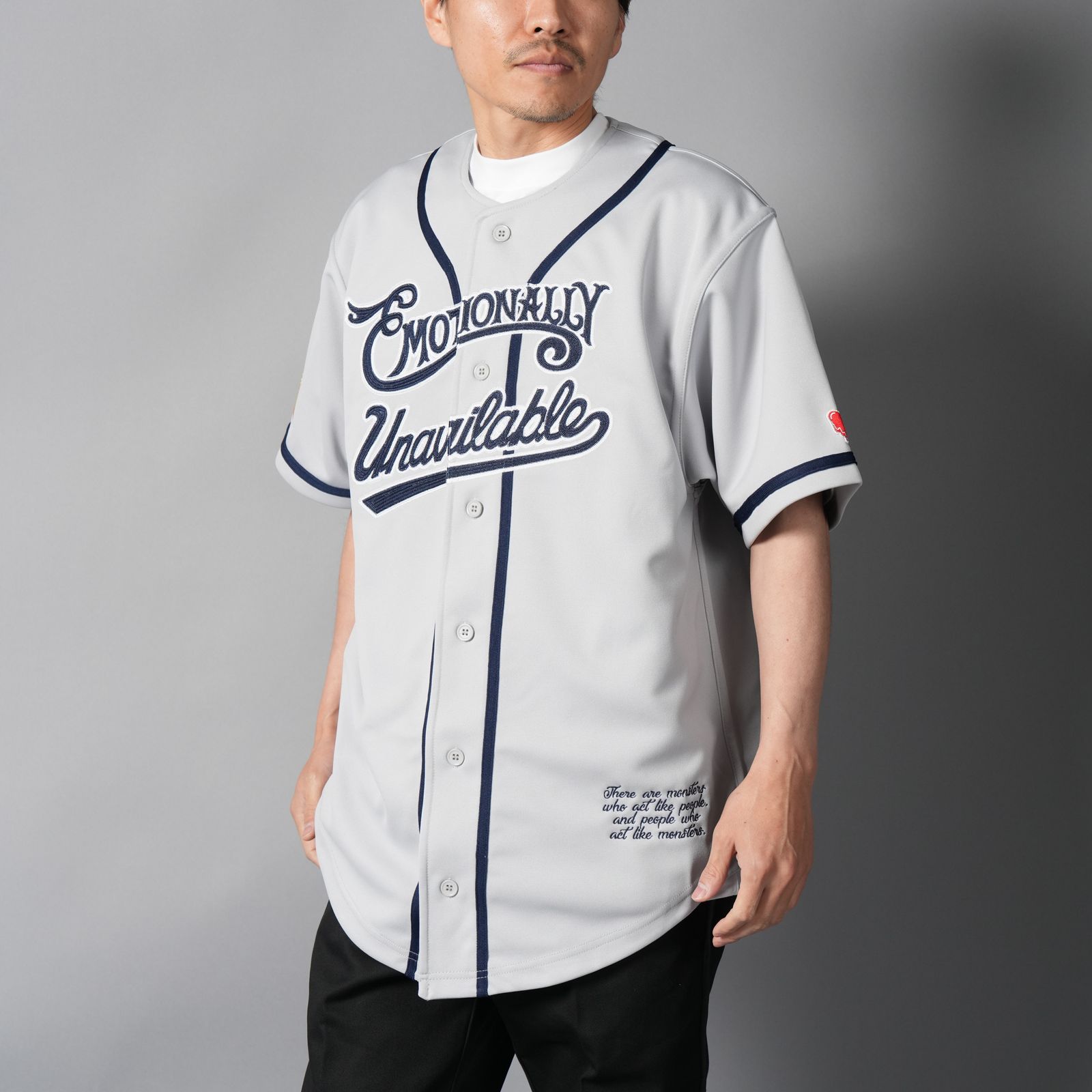 【コラボ】EU-HR8-0000-C02 / EU BASEBALL JERSEY / ベースボールジャージ (グレー)
