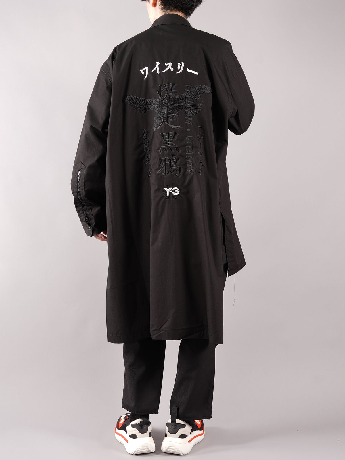 予約発売Y-3 U CRFT GRAPHIC LONG SHIRT 爆走黒鴉 トップス