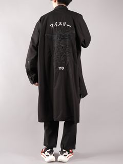 ラスト1点 / U CRFT GRAPHIC LONG SHIRT / ユニセックス クラフト グラフィック ロング シャツ(ブラック)