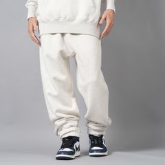 【ラスト1点】EMBROIDERED SWEAT PANTS "LASTMAN" / スウェットパンツ (オートミール)