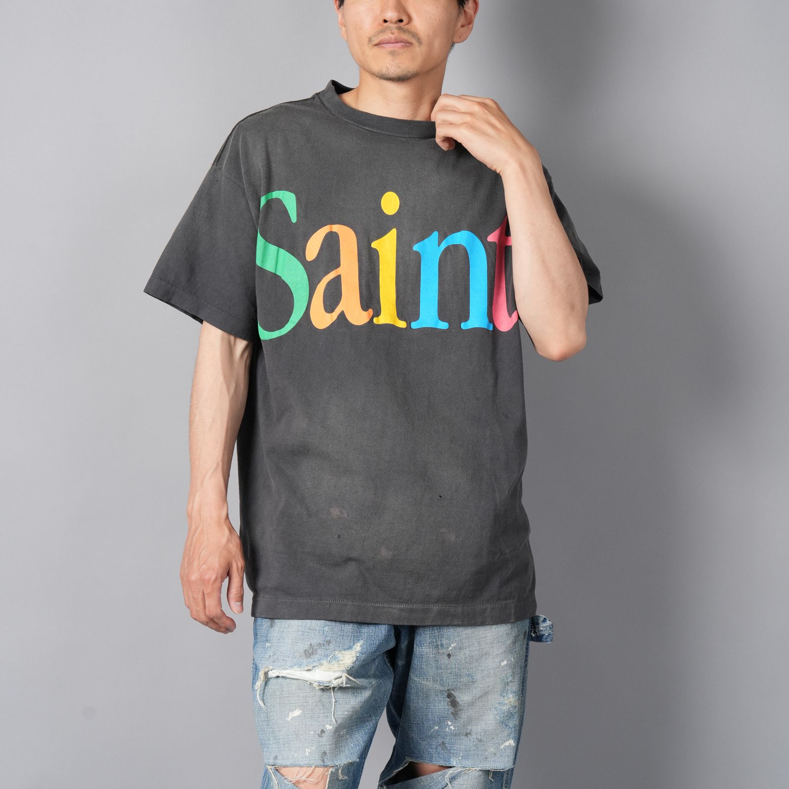 SAINT M×××××× - 【残りわずか】[5月18日(土)10時発売!!] SM-YS8-0000-001 / SS TEE / COLOFUL  SAINT / BLK / Tシャツ (ブラック) | Confidence