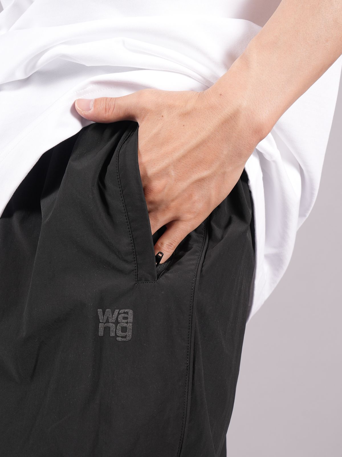 ALEXANDER WANG - 【ラスト1点】TRACK PANT WITH WANG PUFF LOGO