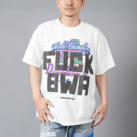 FUCK BWA Tee / ファック ベターウィズエイジ Tシャツ [XLサイズ] (ホワイト)