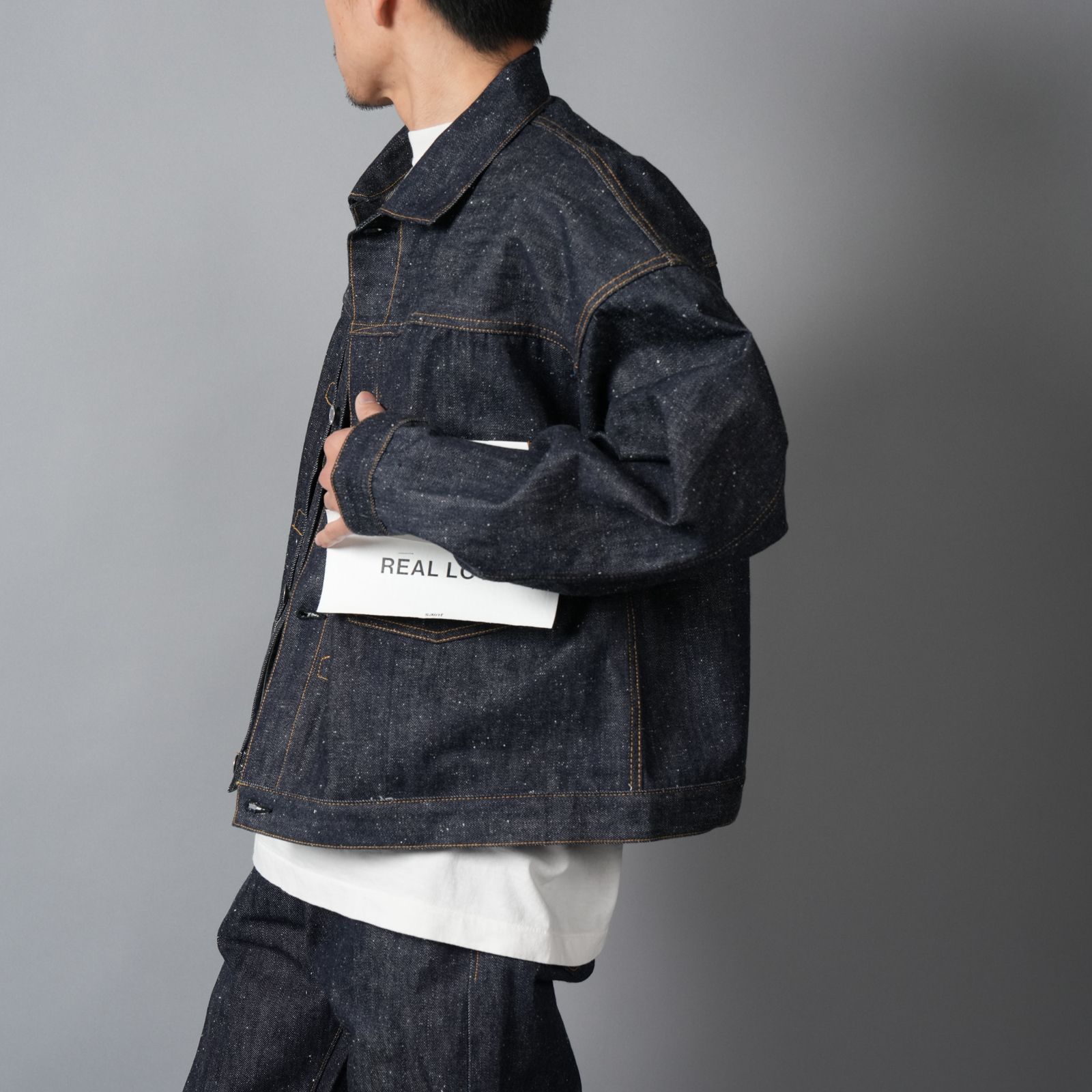 【残りわずか】【コラボ】SM-MK8-0000-C45 / BBJ_DENIM JACKET / REGID / BLUE / ベルベルジン デニムジャケット (リジッド)(ブルー)