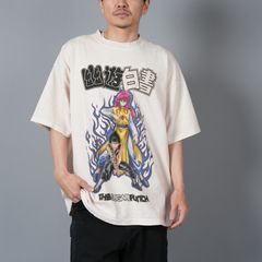 【ラスト1点】[幽遊白書]  TYUM24AM003 / S/S T-Shirt (KURAMA/HIEI) / Tシャツ (ホワイト)