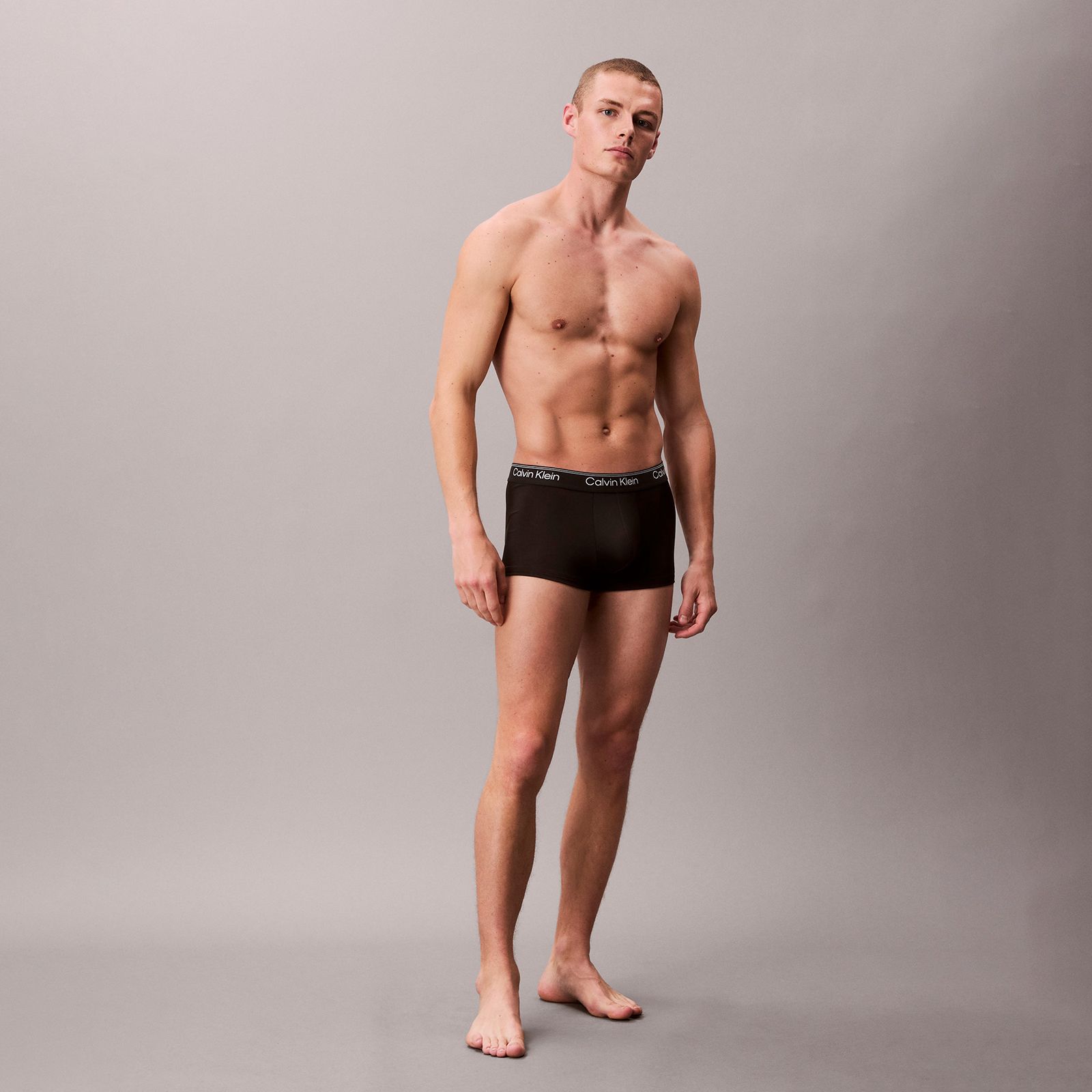 3 Pack Low Rise Trunks / Microfibre Stretch / ローライズトランクス [3枚パック](ブラック)