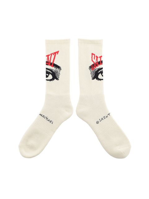 ラスト1点 / SM-S22-0000-102 / SOCKS / EYE / ORANGE / ソックス アイ   (エクリュ)