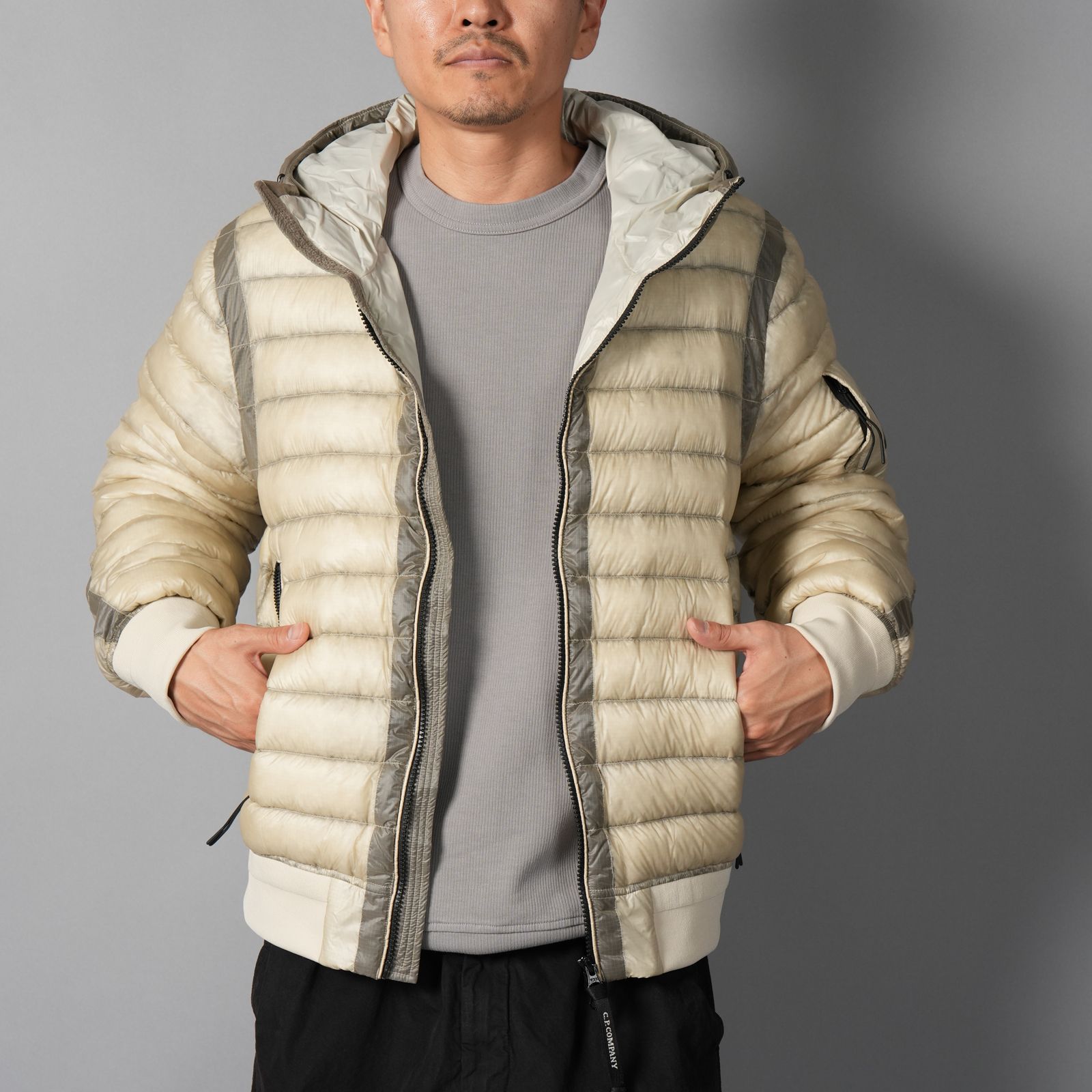 【残りわずか】D.D. Shell Hooded Lens Down Jacket / フーデッド レンズ ダウンジャケット (シルバーバーチ)