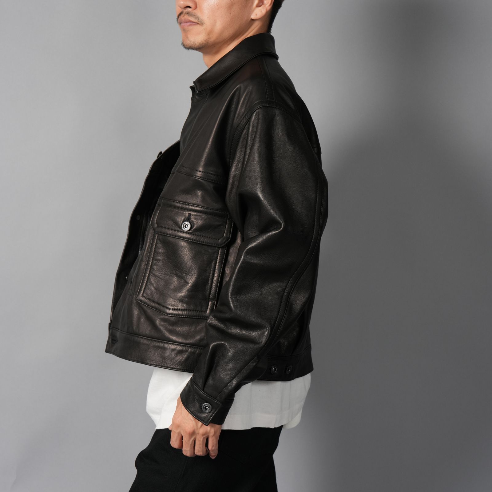 TRUCKER JACKET / トラッカージャケット -Black Luxe- (ブラック)