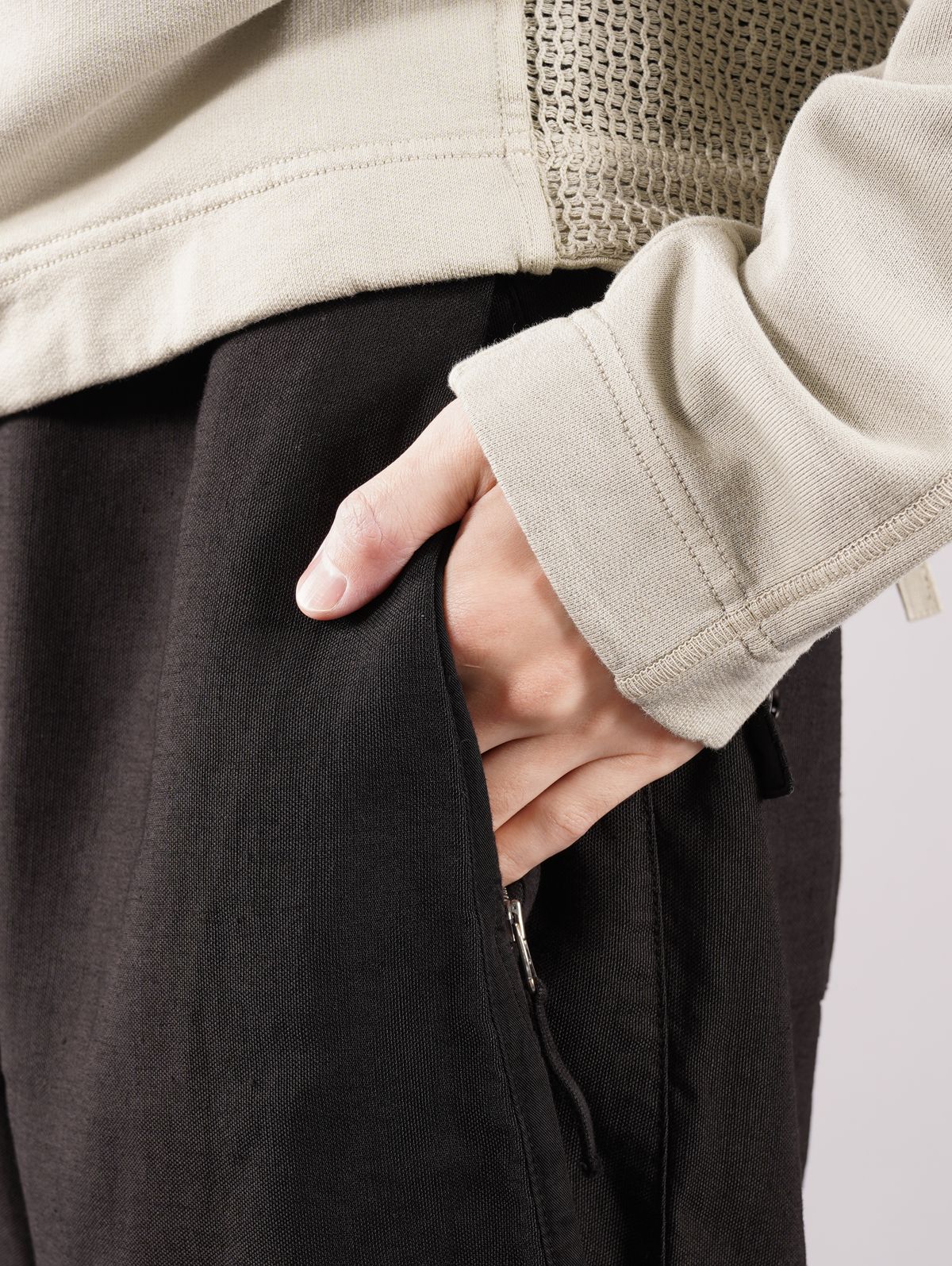 WORKWEAR WIDE PANT_CHAPTER 1 LINEN CORDURA®-TC /  ワークウェア ワイドパンツ / ブラック