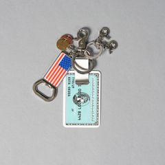 MONEY CLIP KEYRING (STELL) / マネークリップキーリング (シルバー/ターコイズ)