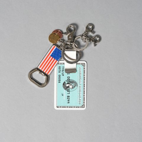 MONEY CLIP KEYRING (STELL) / マネークリップキーリング (シルバー/ターコイズ)