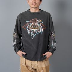 【残りわずか】【コラボ】SM-HR8-0000-C40 / LS TEE / SAINT DISCO / BK / ロンT・カットソー (ブラック)
