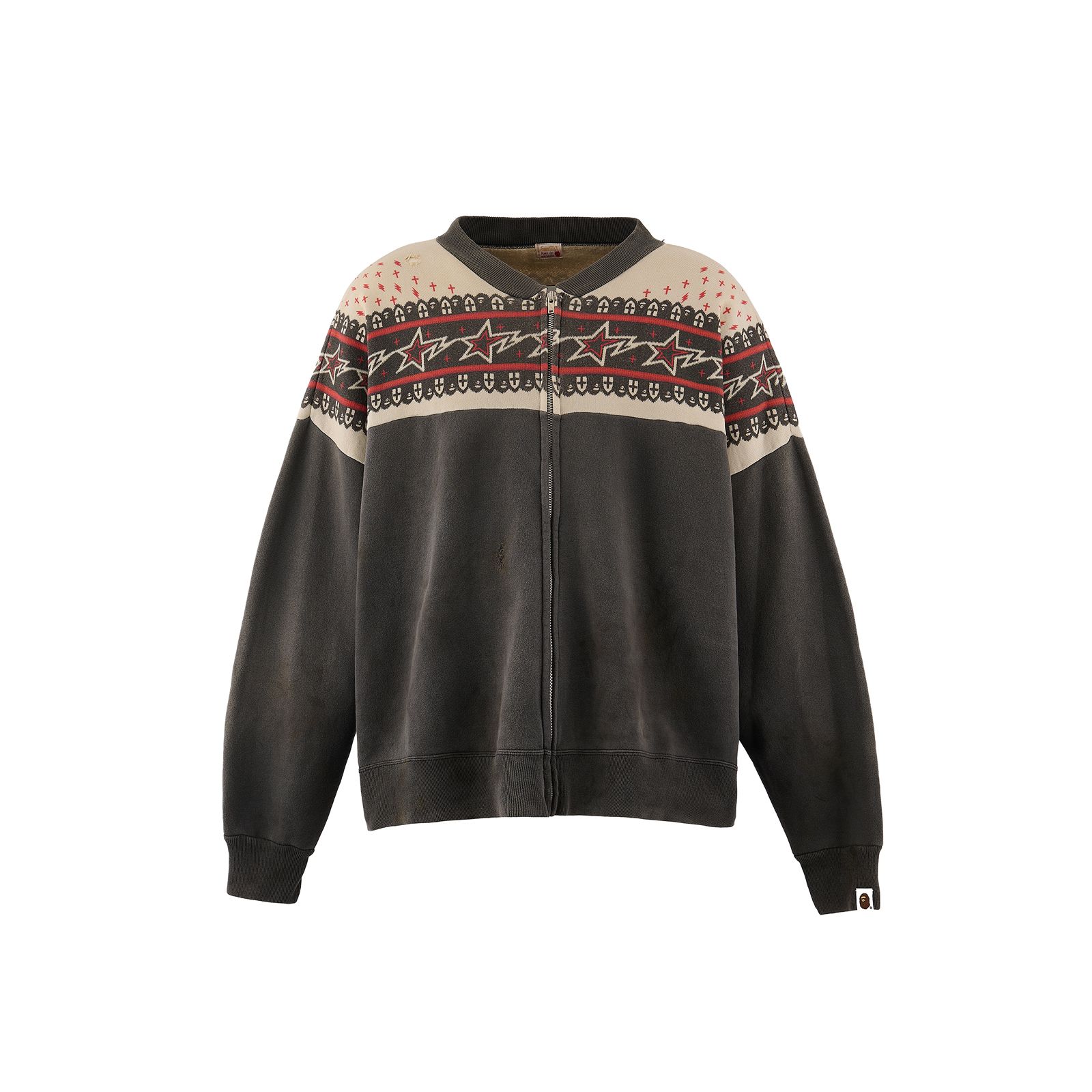 【コラボ】SM-MK8-0000-C52 / BAPE_ZIP CARDIGAN / ジップカーディガン (ブラック)