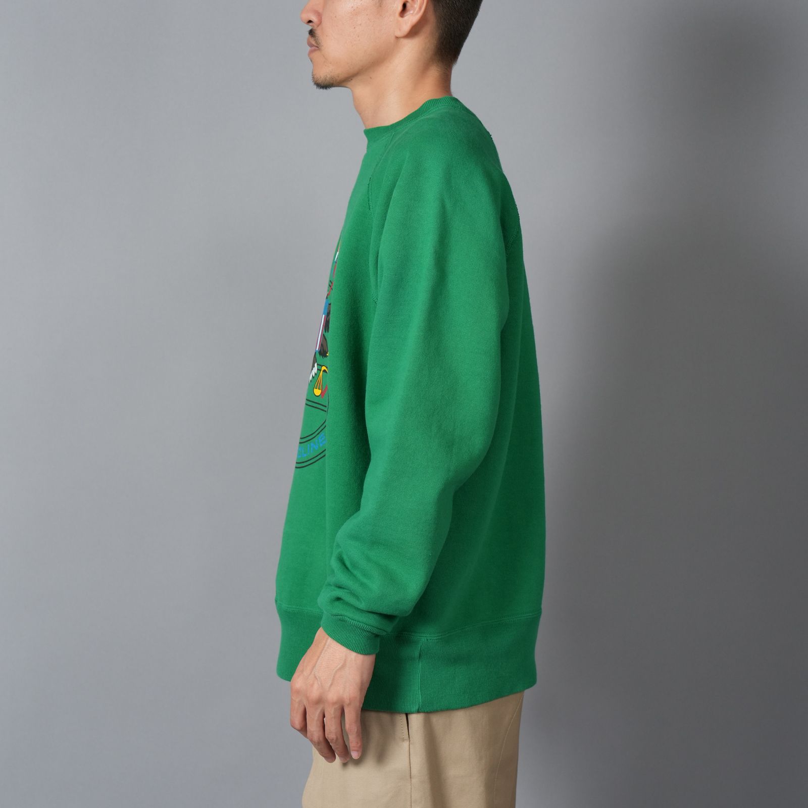 【残りわずか】SM-HR1-0000-049 / CRW NECK SWET / THE DECLINE / GRN / トレーナー・クルーネックスウェット (グリーン)