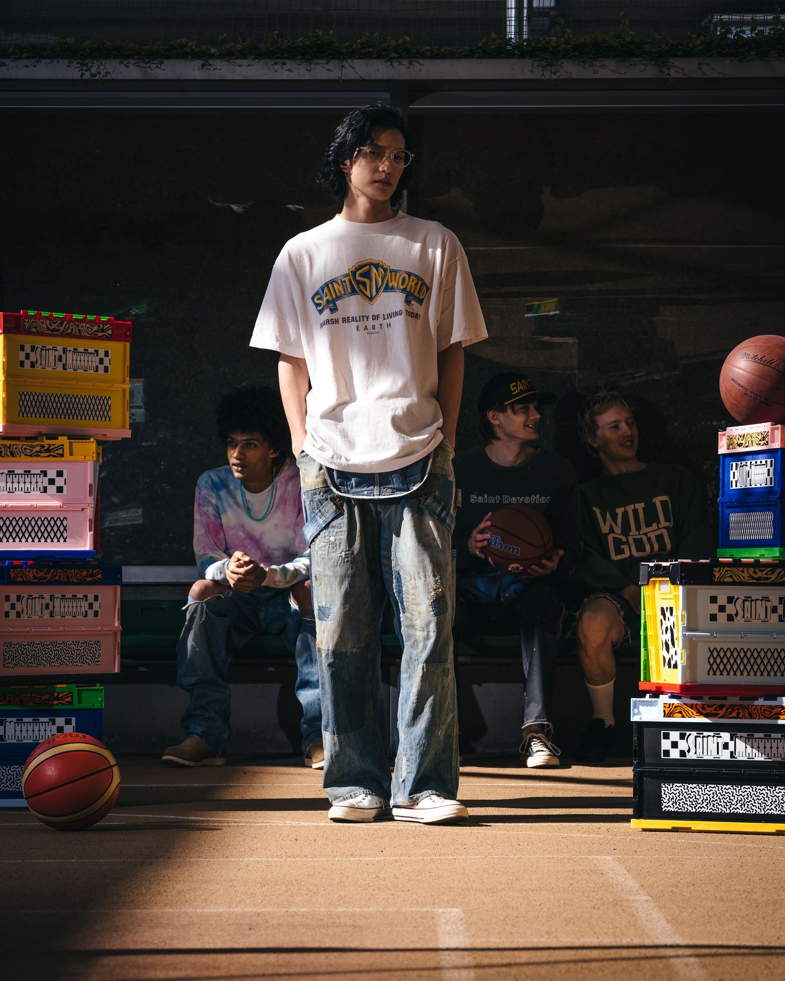 SM-MK8-0000-015 / SS T-SHIRT / SAINT WORLD / WHITE / Tシャツ (ホワイト)