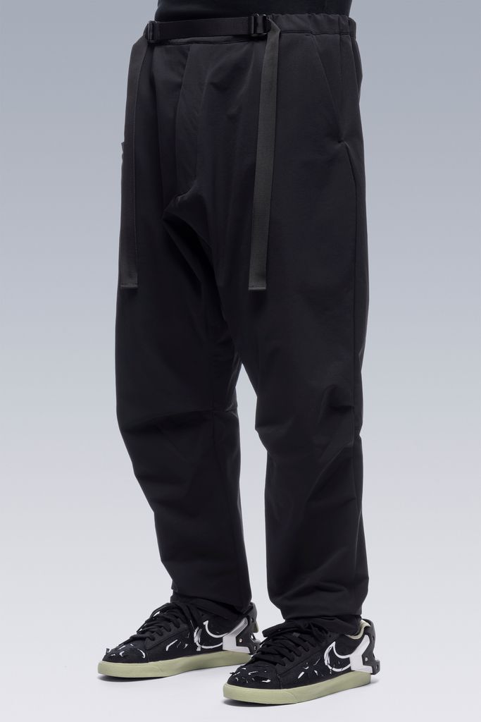 【ラスト1点】 P15-DS / schoeller Dryskin Drawcord Trouser / ドローコードトラウザー / パンツ [ワイドフィット] (ブラック)