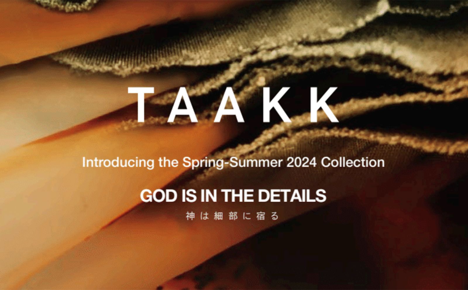 TAAKK / GOD IS IN THE DETAILS