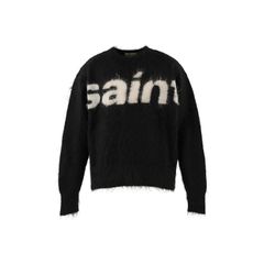 SM-MK1-0000-055 / MOHAIR CREW KNIT / SAINT / BLACK / ニット  (ブラック)