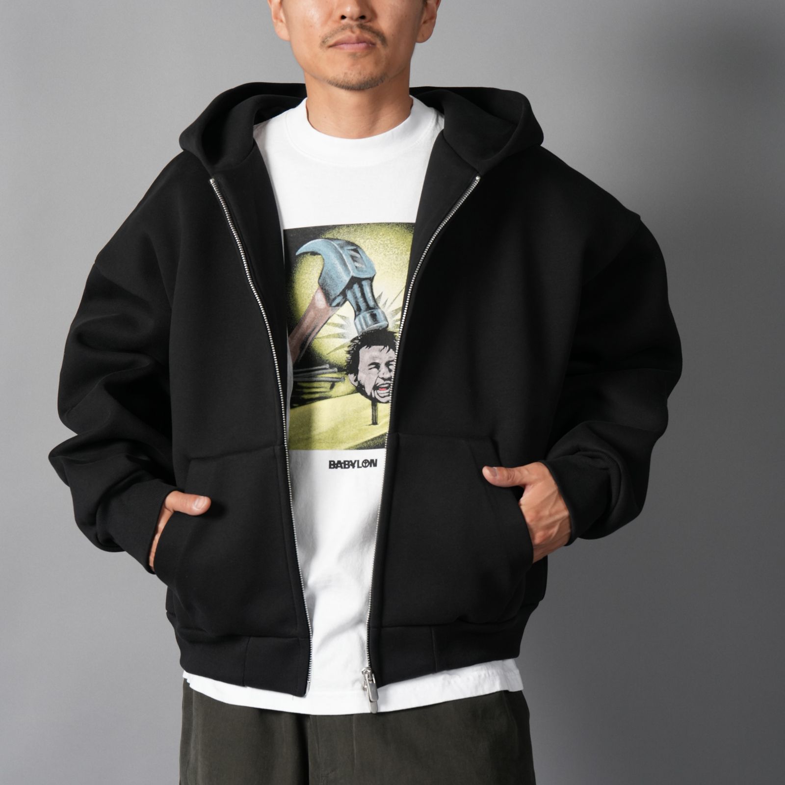 V2 ZIPPED HOODIE  / ジップフーディー (ナイト)