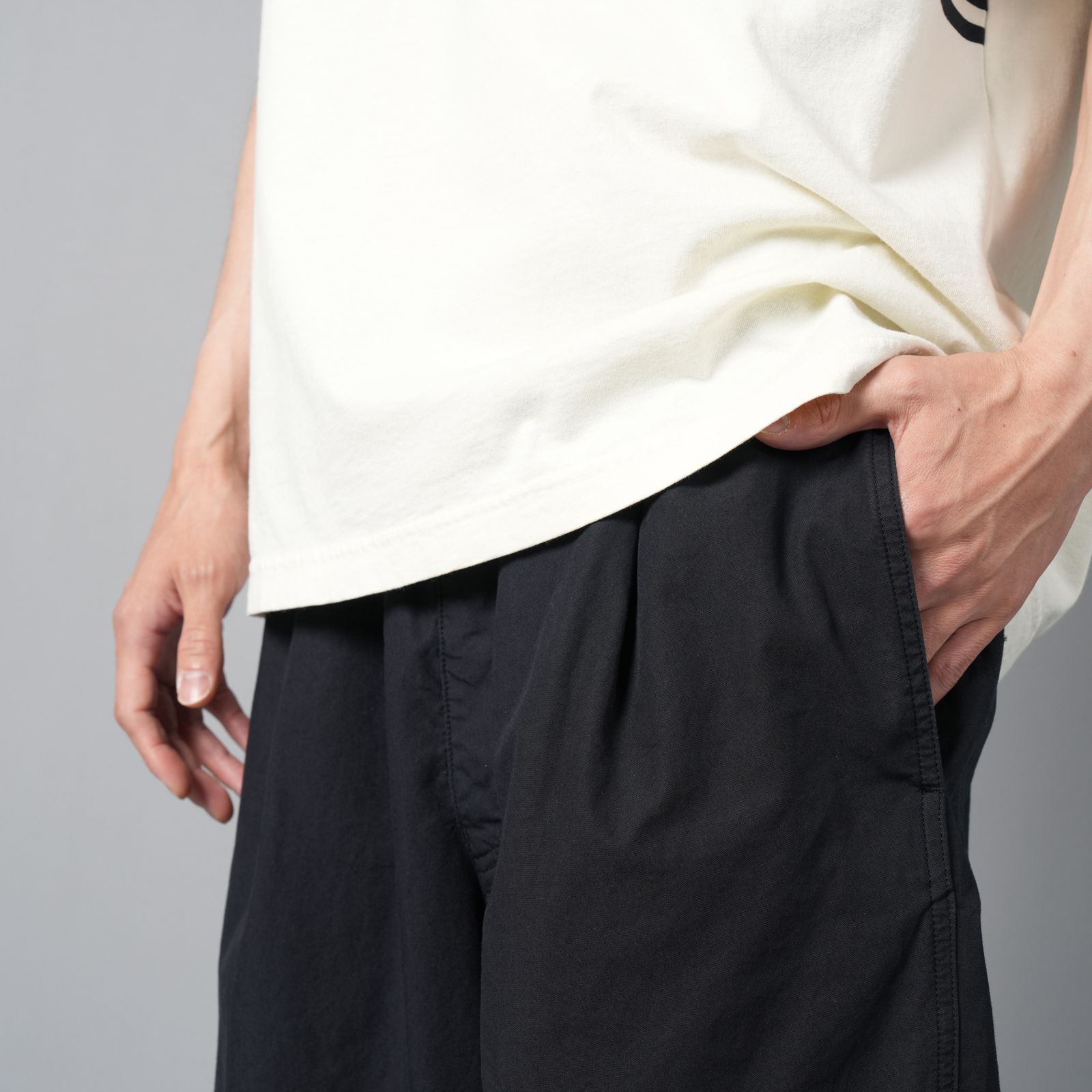 【ラスト1点】3100026 ORGANIC COTTON TELA_STONE ISLAND MARINA  / パンツ  (ネイビーブルー)
