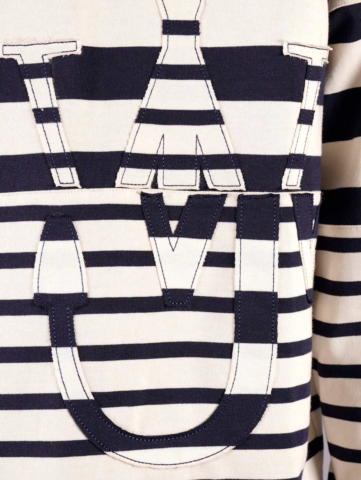 ラスト1点 / DECONSTRUCTED ANCHOR LS T-SHIRT / デコントレステッド アンカー ロングスリーブTシャツ (ネイビー/ホワイト)