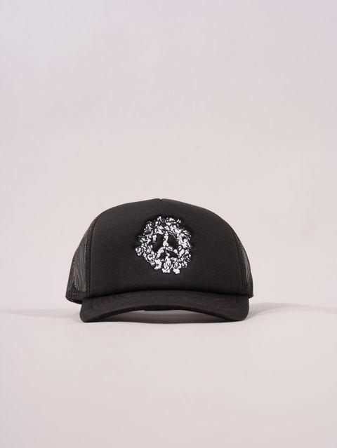 Trucker Cotton Wreath CAP / キャップ (ブラック)