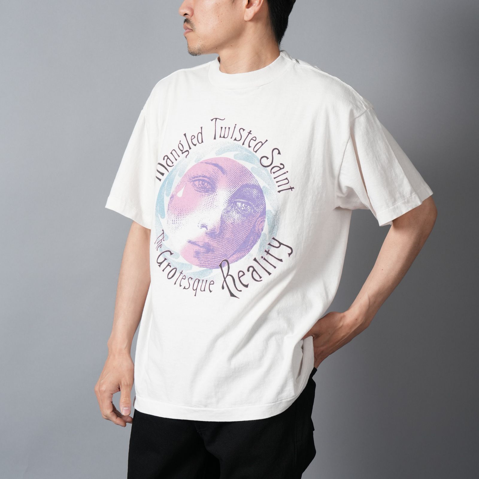 【ラスト1点】【コラボ】SM-MK8-0000-C09 / SW_SS T-SHIRT / TWISTED SAINT / Tシャツ (ホワイト)