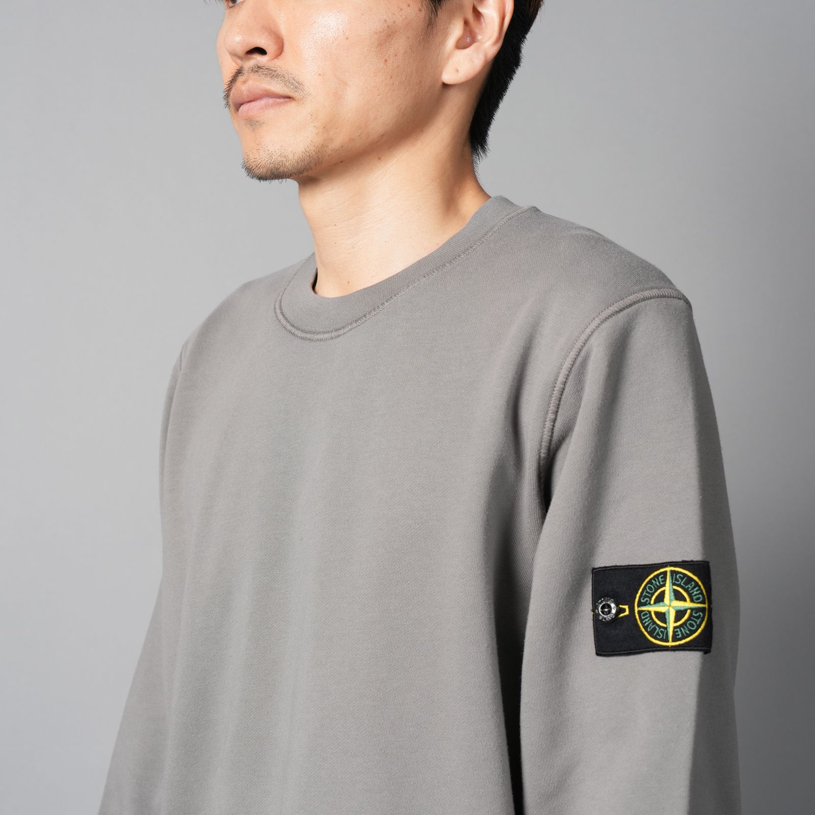 【定番アイテム】 6100060 / ORGANIC COTTON FLEECE / トレーナー / クルーネックスウェット 【ガーメントダイ】  (セメント)
