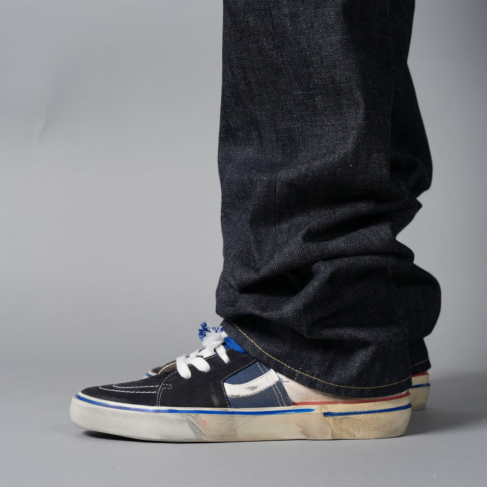 【残りわずか】【コラボ】SM-HR1-0000-C61 / BB_DENIM PNT /  5PKTS REGID / BLUE / デニムパンツ (ブルー)