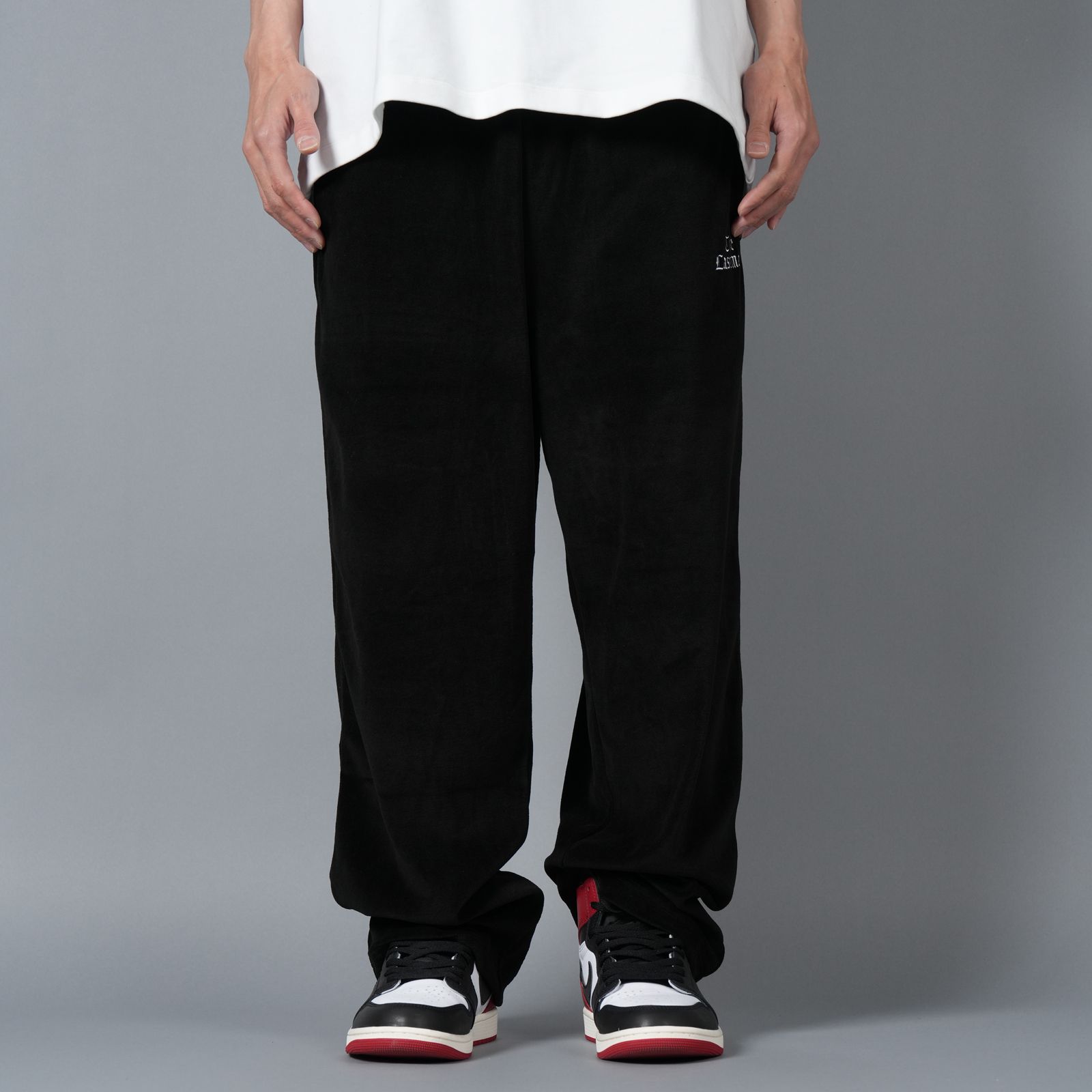 【ラスト1点】VELOUR TRACK PANTS / ベロア トラックパンツ (ブラック)