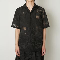 OPEN COLLAR SHIRTS / オープンカラーシャツ (ブラック)
