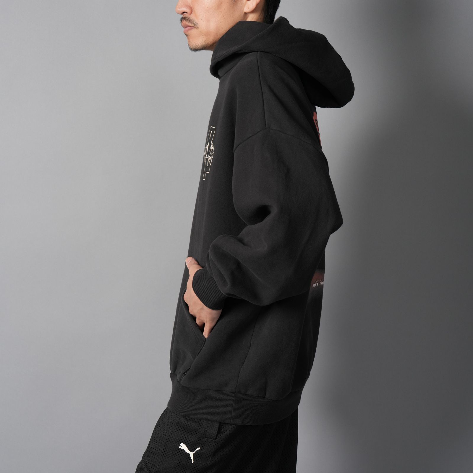 【残りわずか】REPRESENT LS HOODIE / リプレゼント ロングスリーブフーディー (プーマブラック)