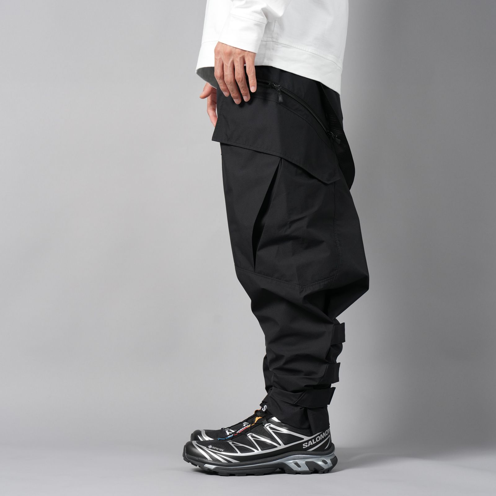 【ラスト1点】【限定】WINDSTOPPER BY GORE-TEX LABS 3L COAST GUARD TROUSERS / ゴアテックス ラボ スリーレイヤー / ナイロンパンツ [防水・防風] (ブラック)