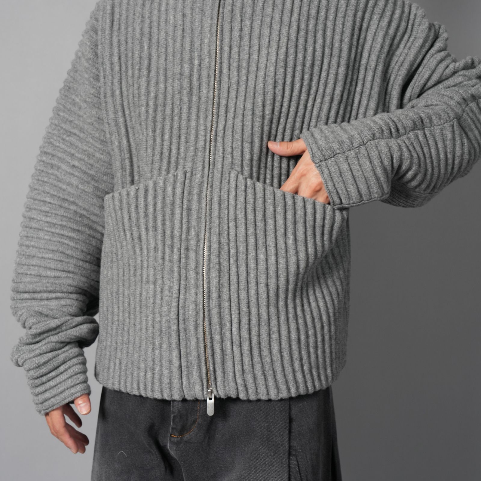 GLOBE RIB KNIT CARDIGAN  / グローブ リブ ニットカーディガン (リノ)