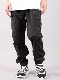 ラスト1点 / NYLON METAL IN ECONYL® REGENERATED NYLON_GARMENT DYED / ナイロンメタル イン エコナイロン ガーメントダイ パンツ (ブラック)