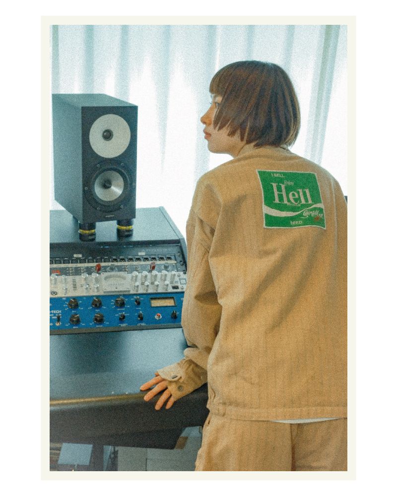 【ラスト1点】【コラボ】SM-HR8-0000-C23 / SW_UNIFORM JACKET / HELL / BEIGE / ワークジャケット (ベージュ)
