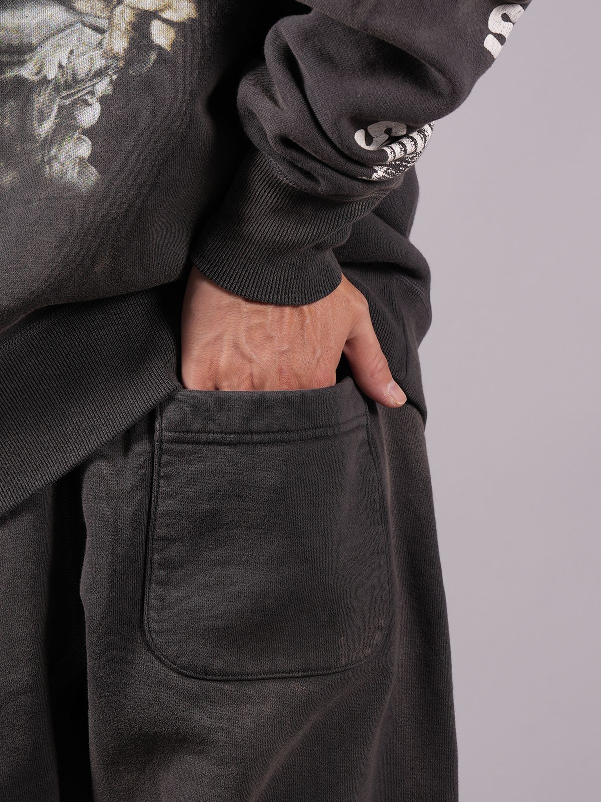 【ラスト1点】【限定】 SM-A23-0000-C04 / ARS_SWT PNT / ST ARIES / スウェットパンツ (ブラック)
