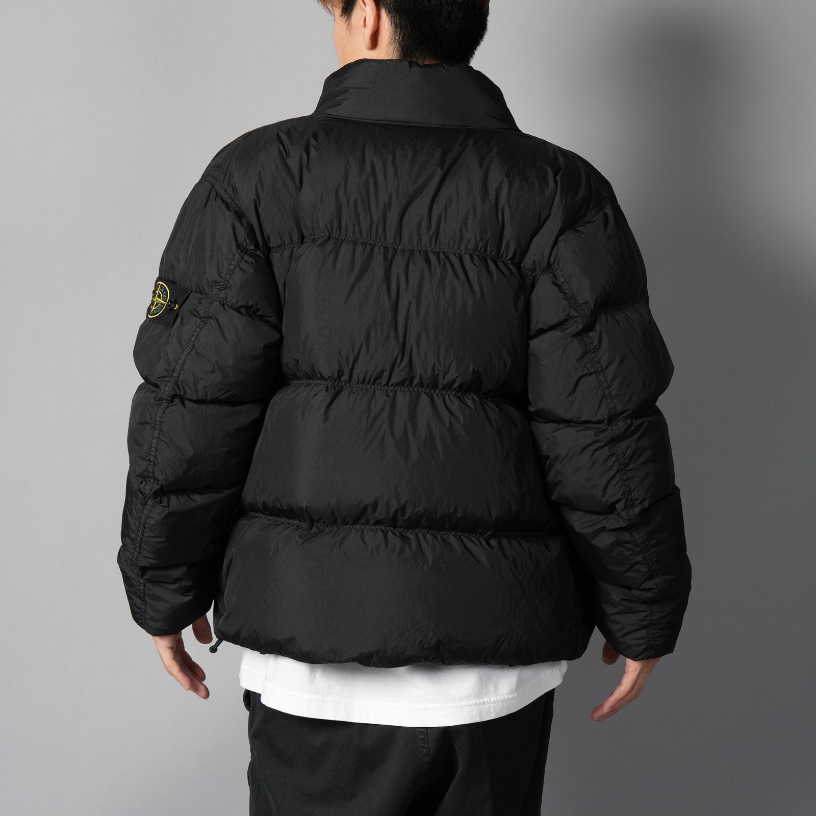 4100010 / CRINKLE REPS NY, RECYCLED NYLON / ダウンジャケット 【ガーメントダイ】(ブラック)