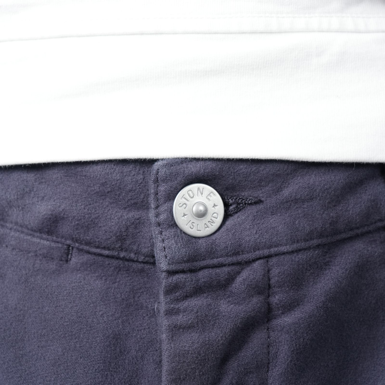 319X6 COTTON MOLESKIN_STONE ISLAND MARINA  / コットンモールスキンパンツ (ネイビー)