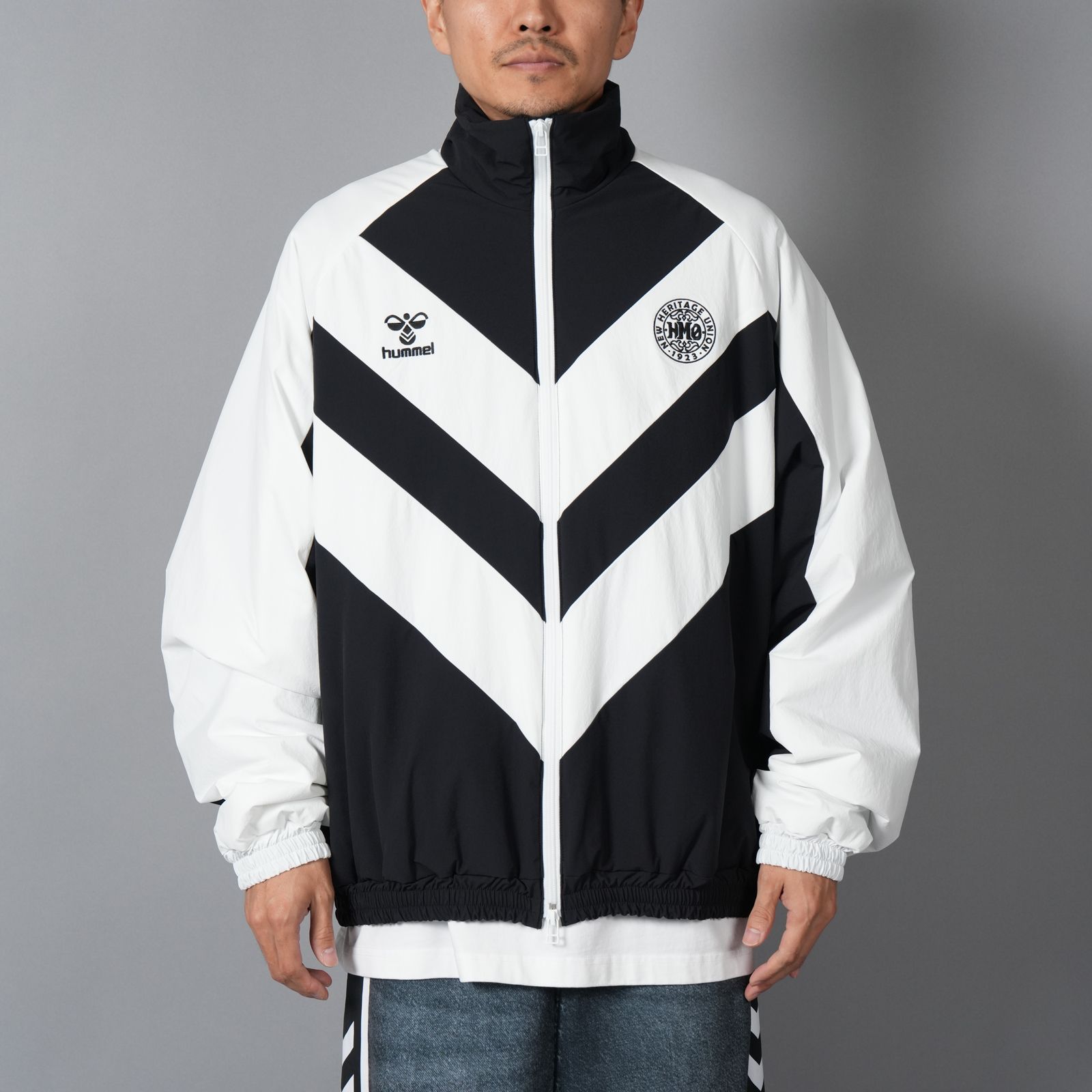 CORDURA CHEV PUFF JACKET / パフジャケット (ブラック/ホワイト)