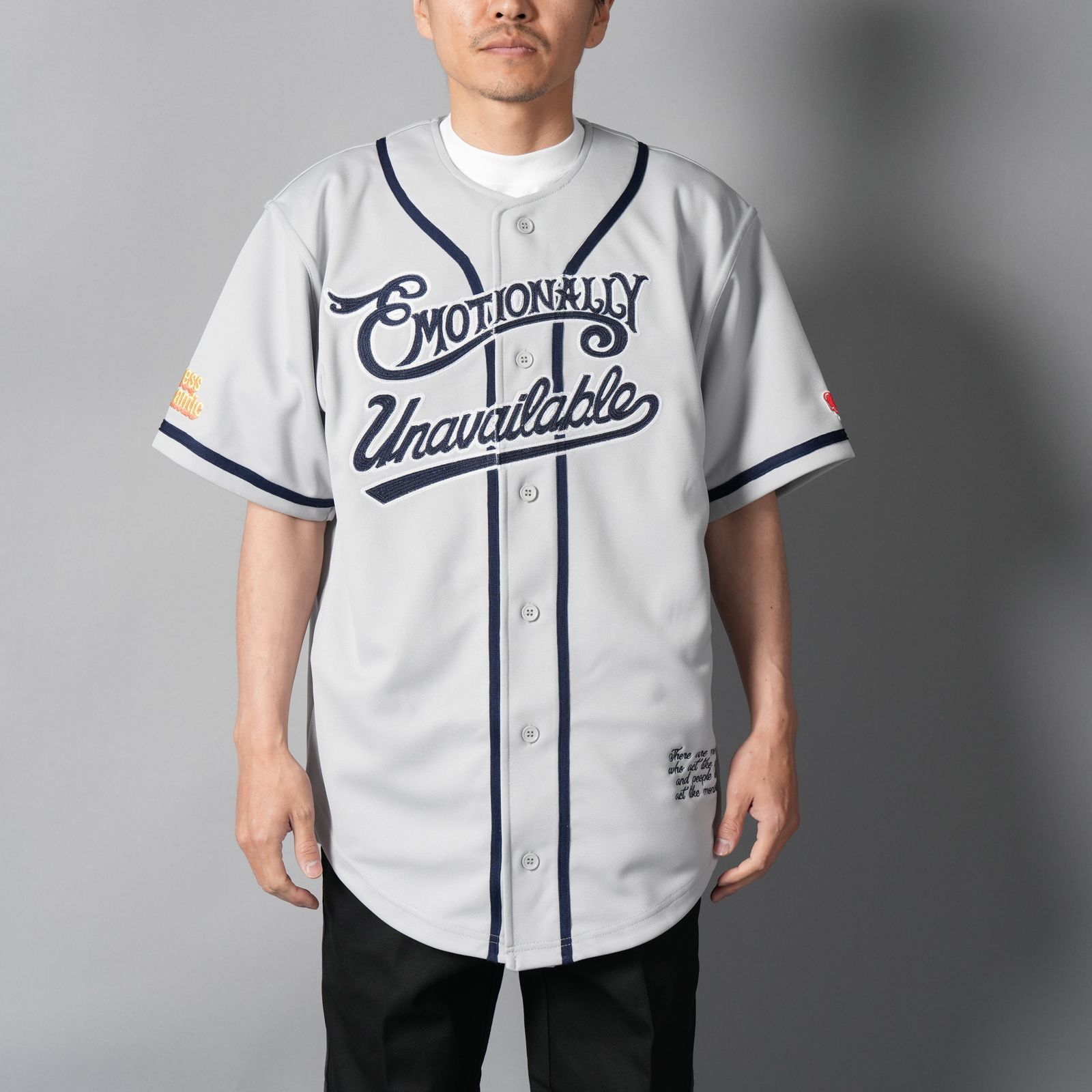 【コラボ】EU-HR8-0000-C02 / EU BASEBALL JERSEY / ベースボールジャージ (グレー)