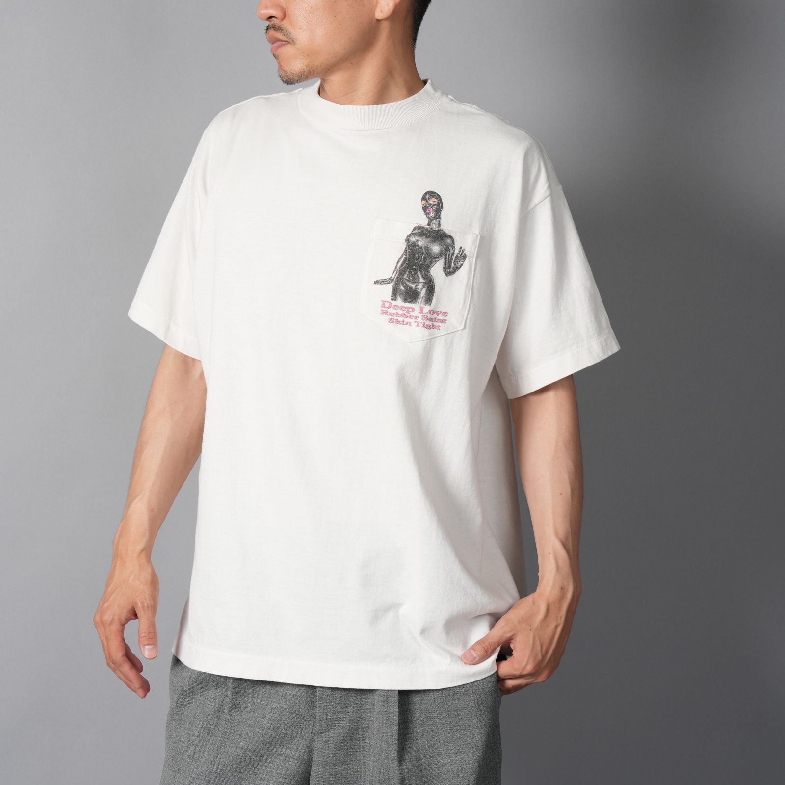 【残りわずか】SM-MK1-0000-013 / SS T-SHIRT / POCKET / WHITE / Tシャツ (ホワイト)